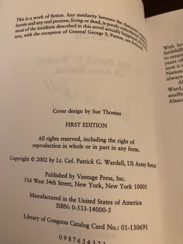 AUTOGRAPHED 1st Edition Odyssey of Charlie Seven Lt Col Patrick G Wardell 2002 - Thumbnail 3