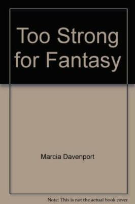 Too Strong for Fantasy Marcia Davenport Avon discus edition - Image 1