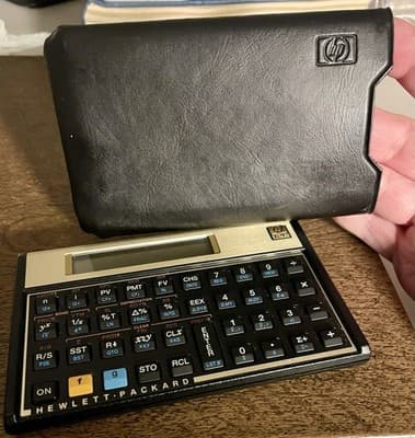Clean Vintage Hewlett Packard HP-12C Programmable Financial Calculator - Thumbnail 6