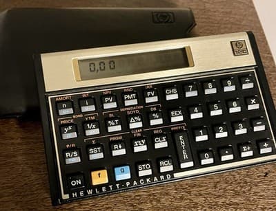Clean Vintage Hewlett Packard HP-12C Programmable Financial Calculator - Thumbnail 8