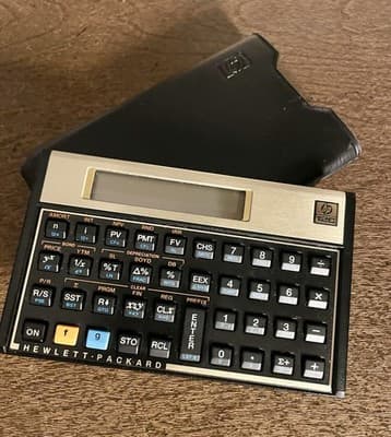 Clean Vintage Hewlett Packard HP-12C Programmable Financial Calculator - Thumbnail 4