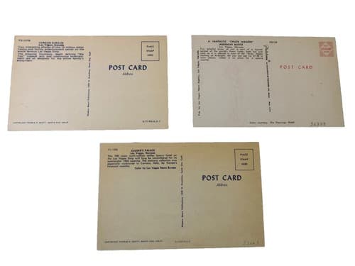 Three Las Vegas vintage postcards casinos and restaurant - Thumbnail 2