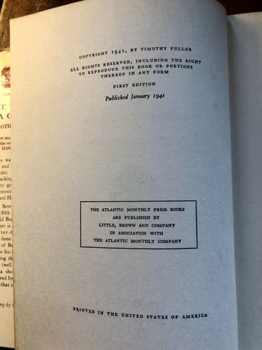 Three Thirds of a Ghost Timothy fuller 1941 1st edition w/jacket RARE - Thumbnail 7