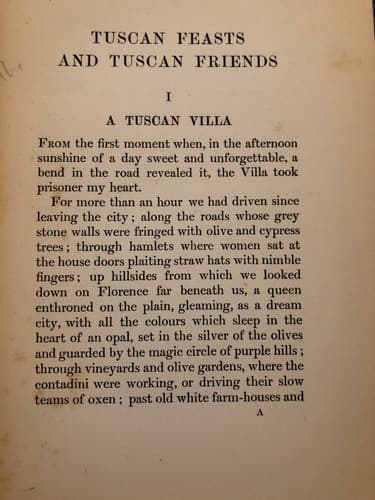 Tuscan feasts Tuscan friends 1907 1st Chatto London Printing Dorothy Nevile Lees - Thumbnail 10