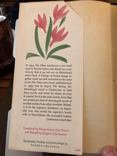 A Change of Season Combined The Thaw /The Spring 1st American ed. 1962 - Thumbnail 4