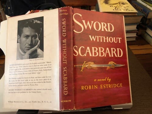 sword without scabbard 1950 1st edition hc robin estridge - Thumbnail 2