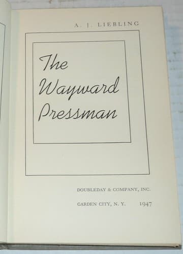 The wayward pressman 1st edition, no jacket, some fading on cover - Image 1