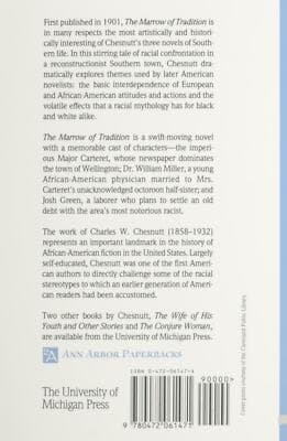 The Marrow of Tradition (Ann Arbor Paperbacks) - Image 1