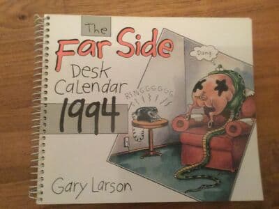 The Far Side-1994 Desk Calendar full color throughout cut and frame favorites - Image 1