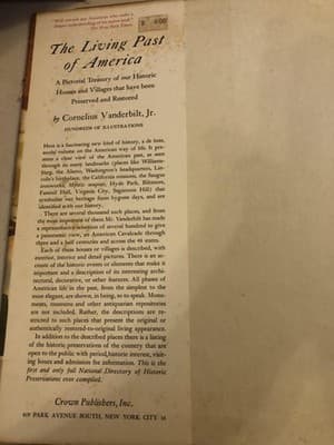 Vintage The Living Past Of America Cornelius Vanderbilt Jr Hardcover Illustrated - Thumbnail 4