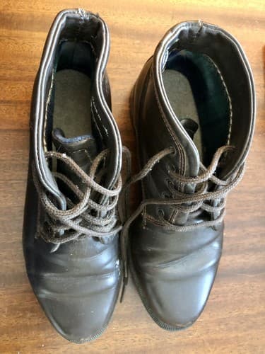 Women Supple Leather Ankle Boot Chocolate Brown Flannel Lined Sz 6 Canada Made - Image 1