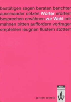 Wörter zur Wahl (German Edition) some notes written in, rest is clean - Image 1