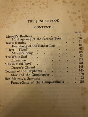 Vintage Two Jungle Books Rudyard Kipling Red Cloth HC Illustrated Children's - Thumbnail 7