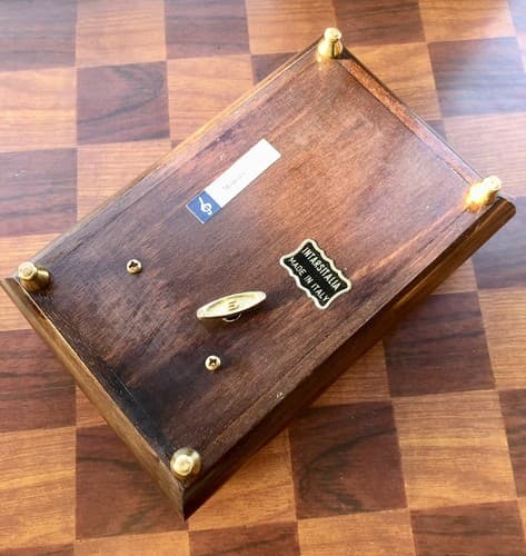 Vintage Music Box Inlaid Wood Intarsitalia Italy Sankyo japan movement ‘memory’ - Thumbnail 5
