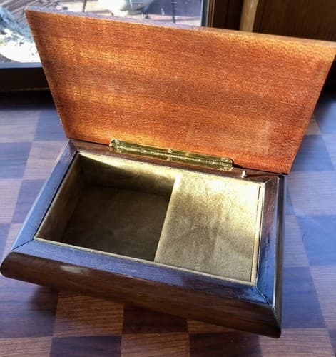 Vintage Music Box Inlaid Wood Intarsitalia Italy Sankyo japan movement ‘memory’ - Thumbnail 3