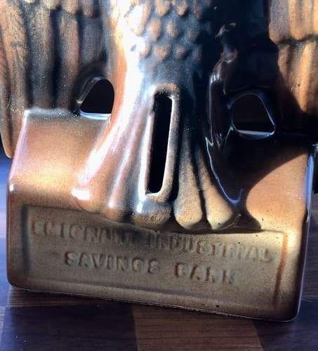 Emigrant Industrial Savings Bank Bald Eagle Coin Bank by Contemporary Ceramics - Thumbnail 4