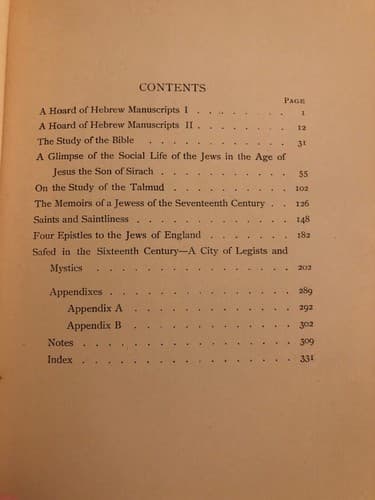 Studies in Judaism: Second Series Solomon Schechter (Author) 1908 - Thumbnail 4