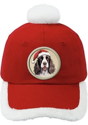 english springer spaniel Christmas Hat - Image 1