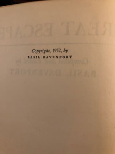 great escapes 1952 1st edition Basil Davenport pub Sloane - Thumbnail 3
