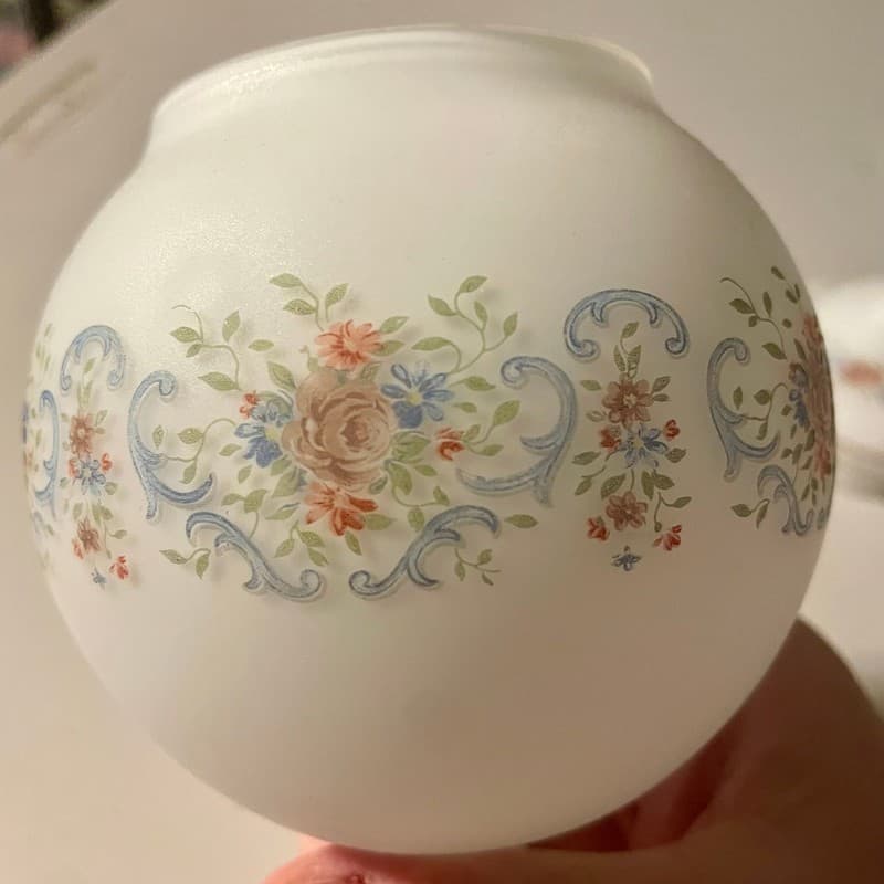 Vintage Norleans Italy White Frosted Satin Glass Pedestal Lidded Candy Dish with - Thumbnail 3