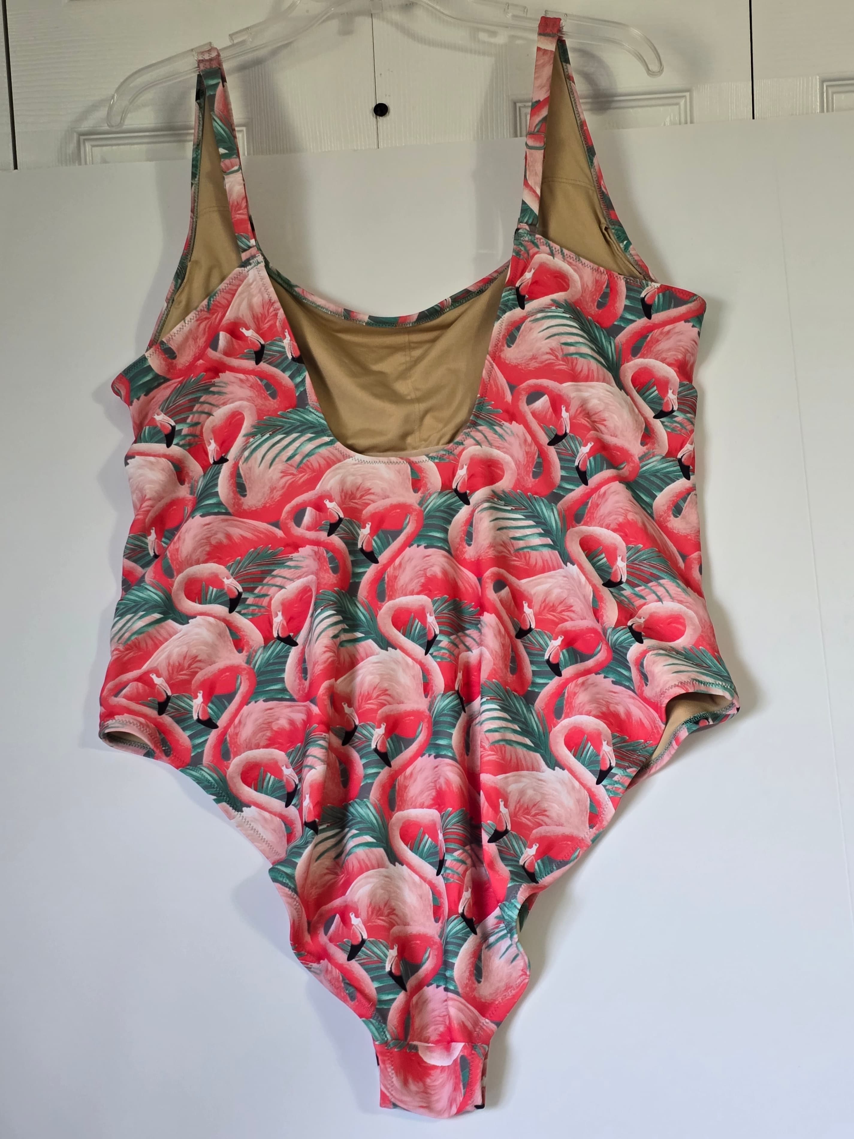 Old Navy Flamingo Print One-Piece Swimsuit Size XXL - Thumbnail 9