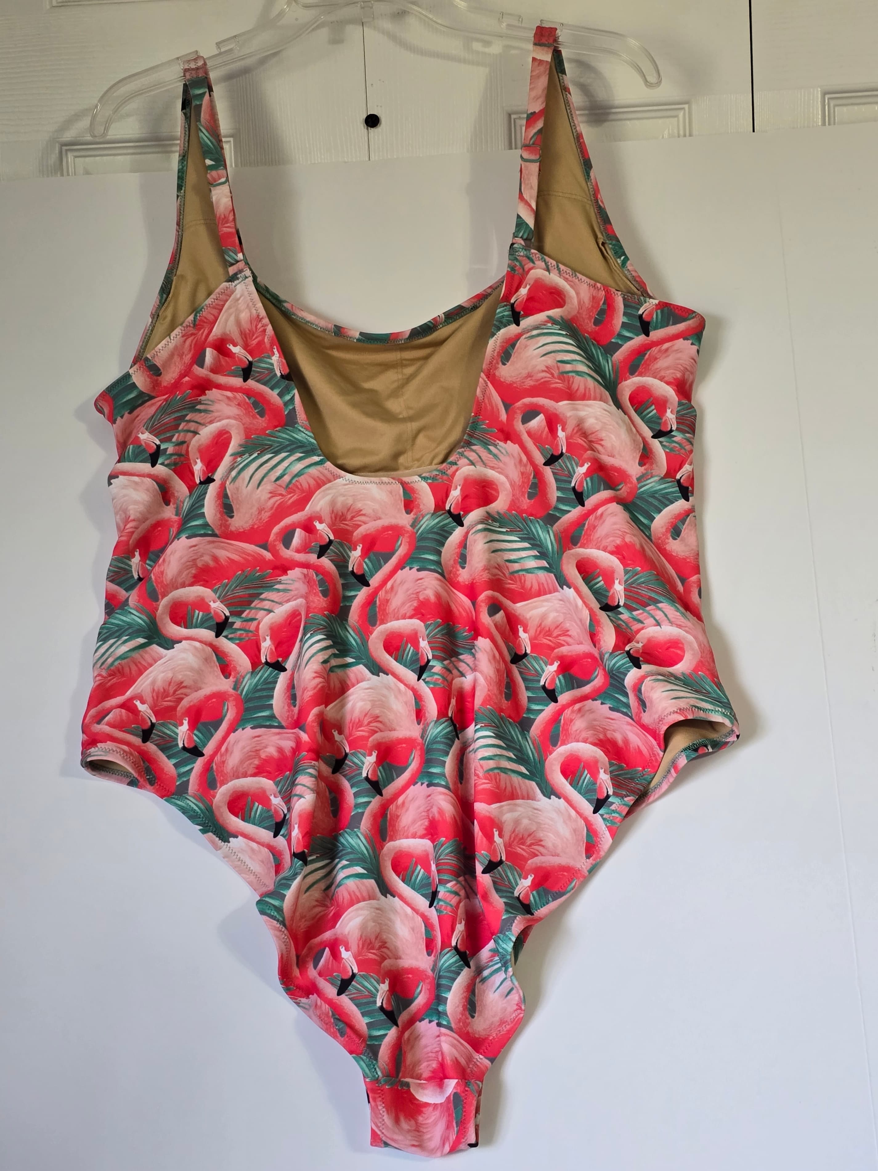 Old Navy Flamingo Print One-Piece Swimsuit Size XXL - Thumbnail 15