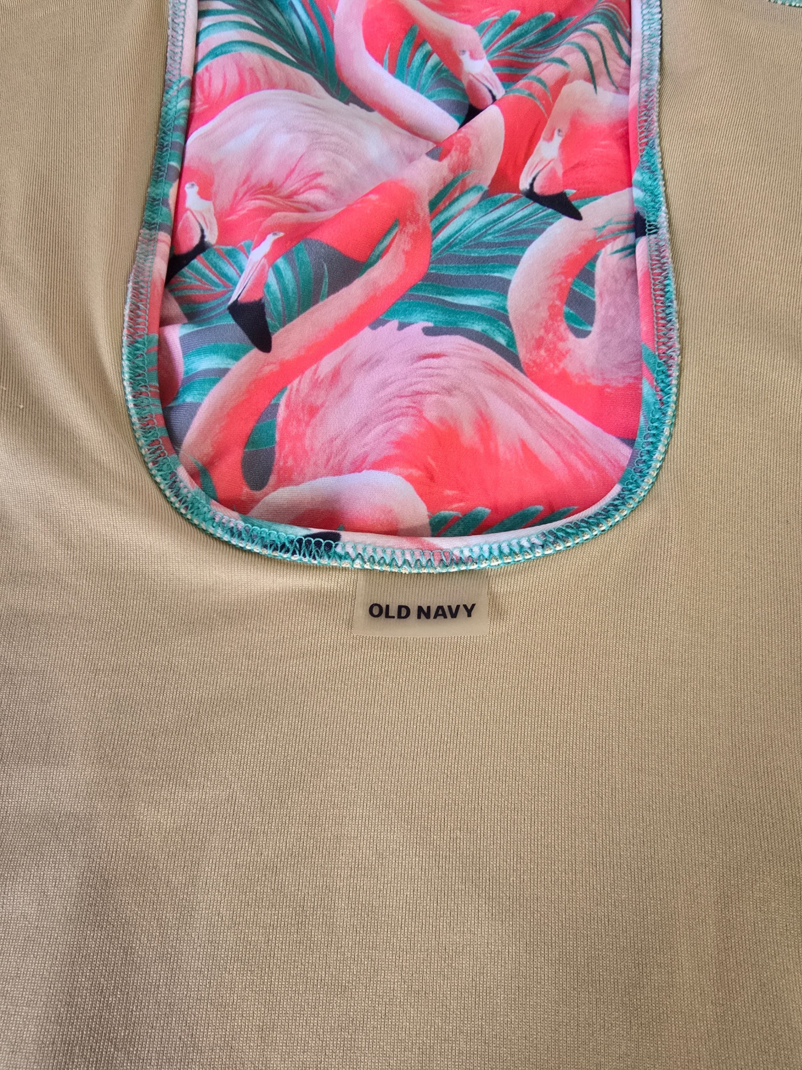 Old Navy Flamingo Print One-Piece Swimsuit Size XXL - Thumbnail 12