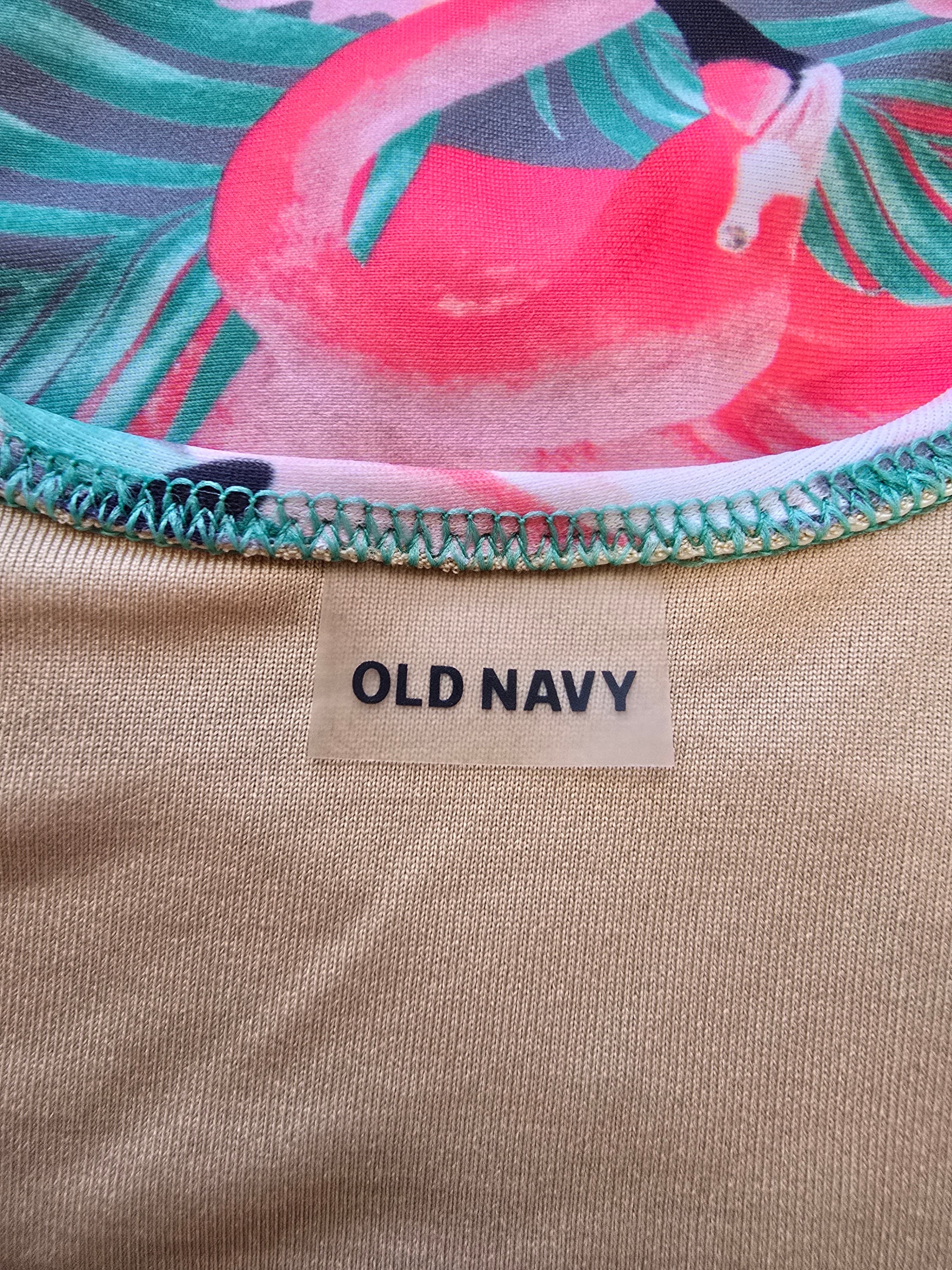 Old Navy Flamingo Print One-Piece Swimsuit Size XXL - Thumbnail 3