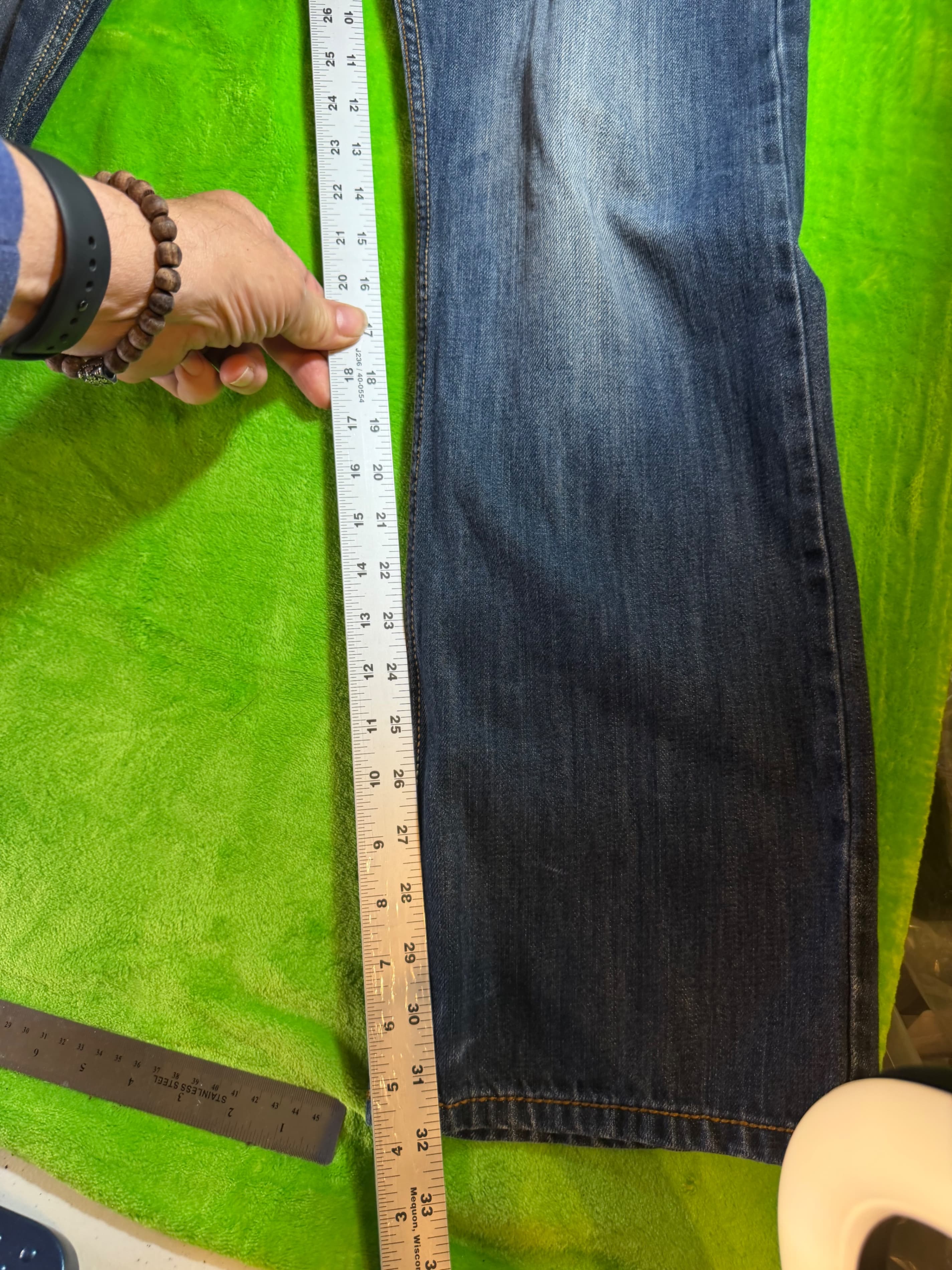 Wrangler 20X No. 42 Vintage Bootcut Jeans Mens 34x34 Western Cowboy Distressed - Thumbnail 12