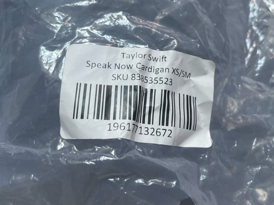 NEW IN PACKAGE Speak Now Cardigan - Taylor Swift Purple Knit Cardigan Sparkles - Thumbnail 3