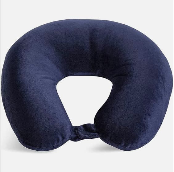 Navy Memory Foam Neck Pillow