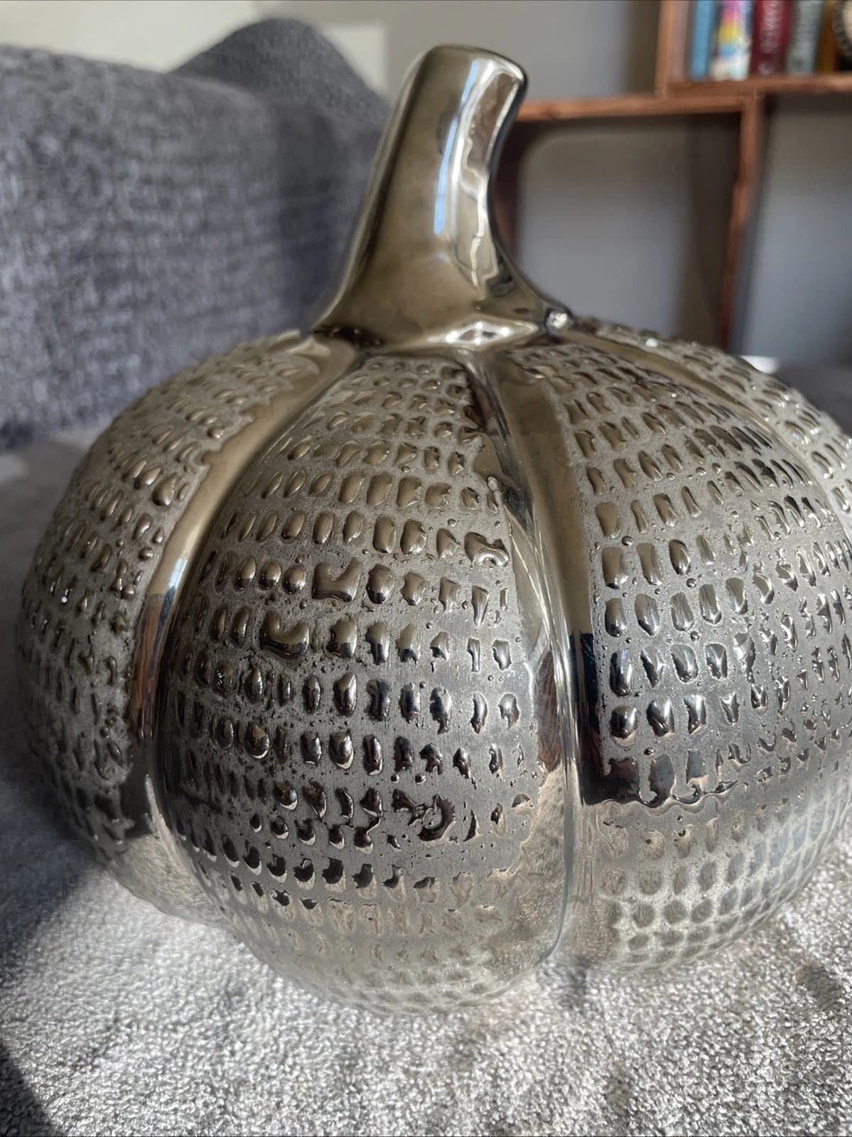Pottery Barn Glass Mosaic Pumpkin - Thumbnail 3