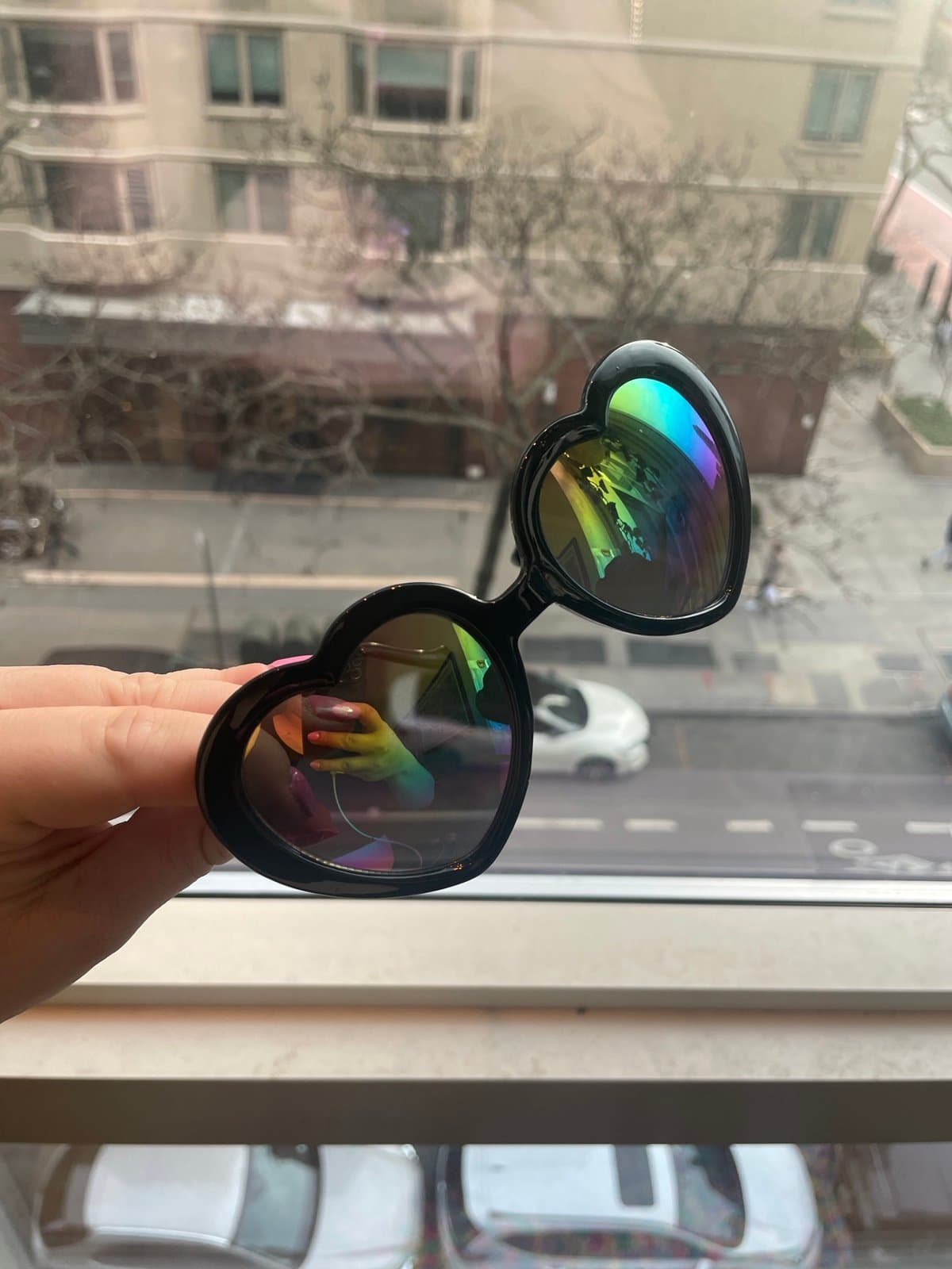 Black Heart Eye Sunglasses