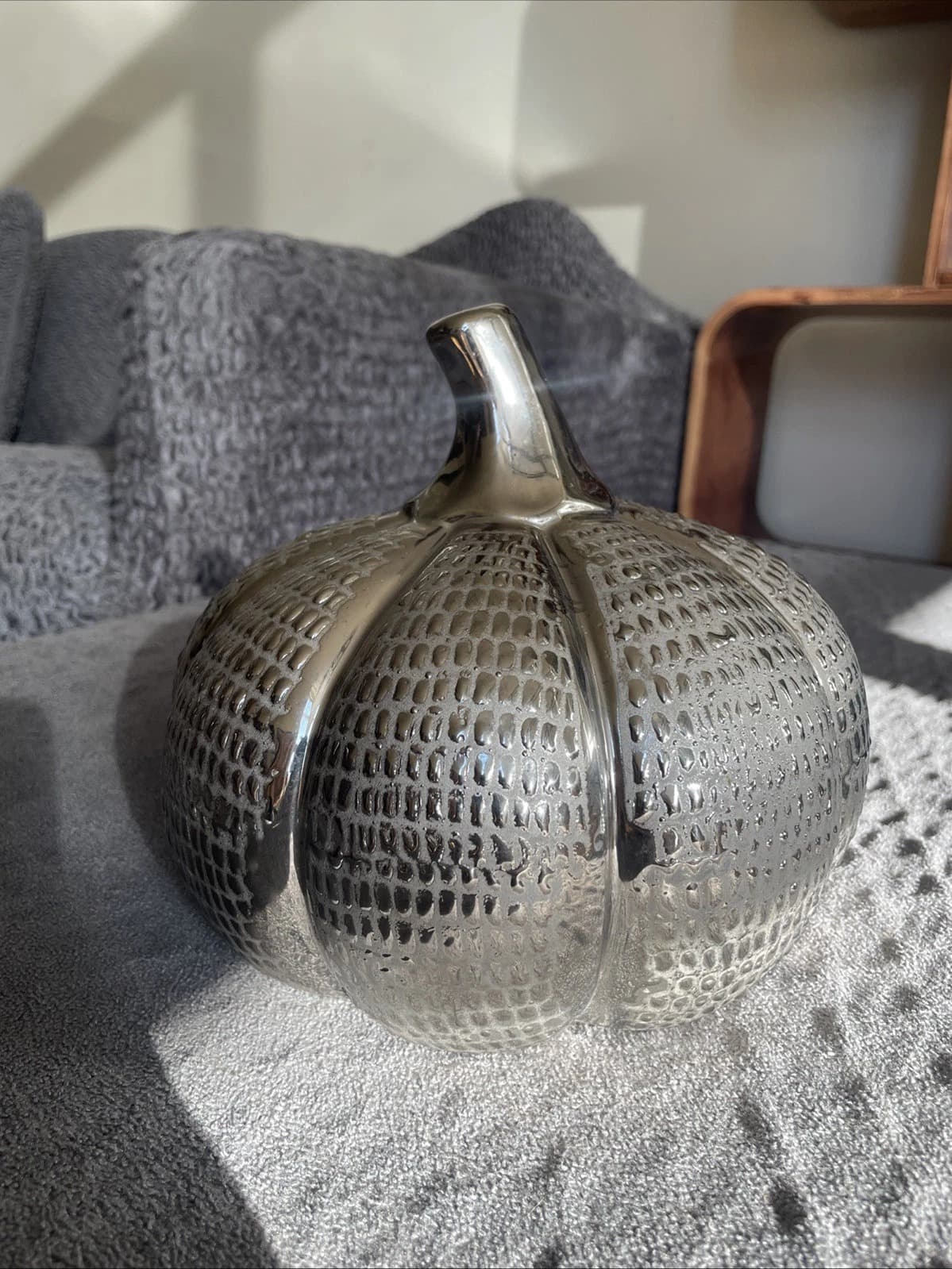 Pottery Barn Glass Mosaic Pumpkin - Thumbnail 2