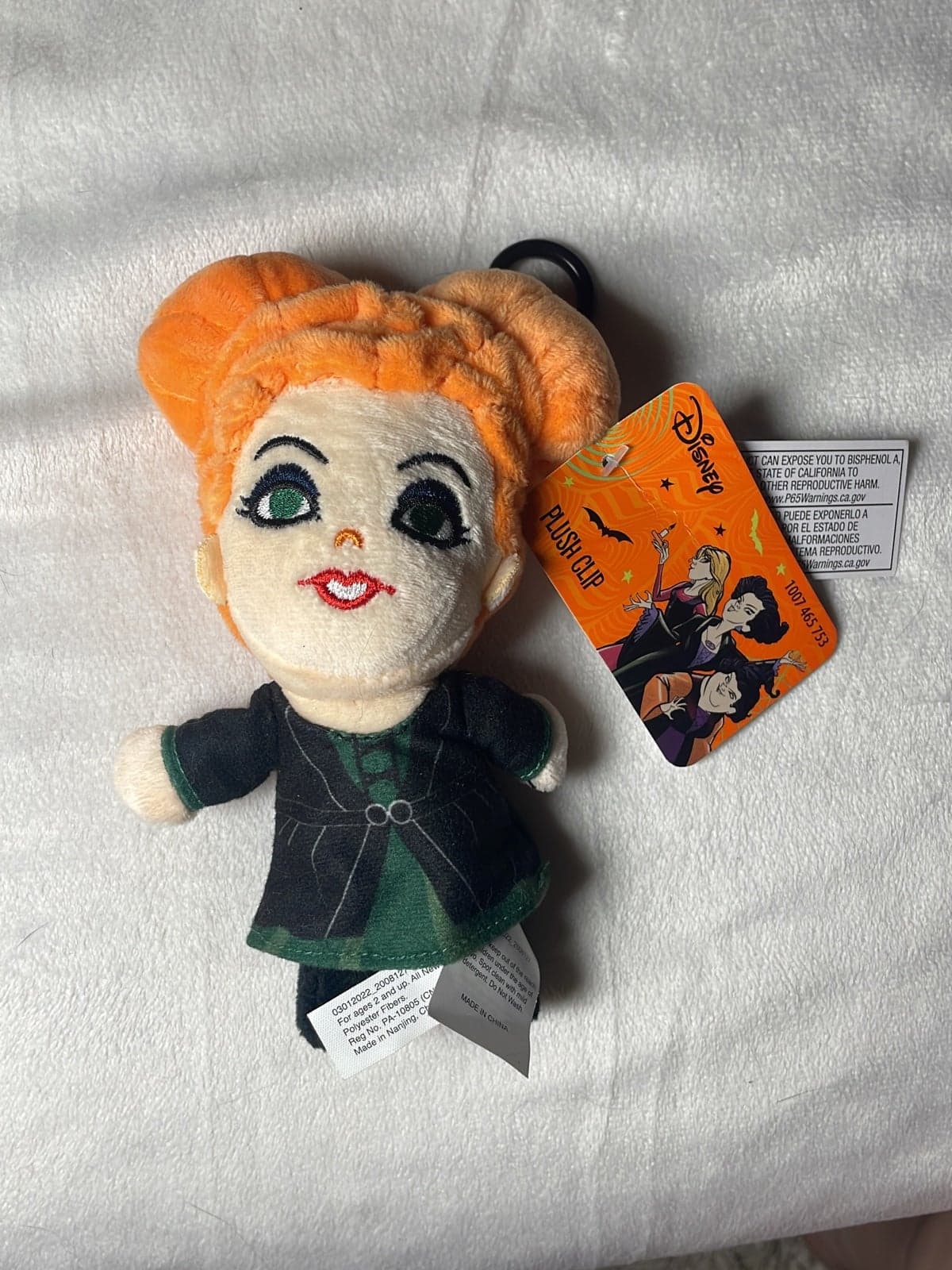 Disney Winifred Sanderson Hocus Pocus Small Plush