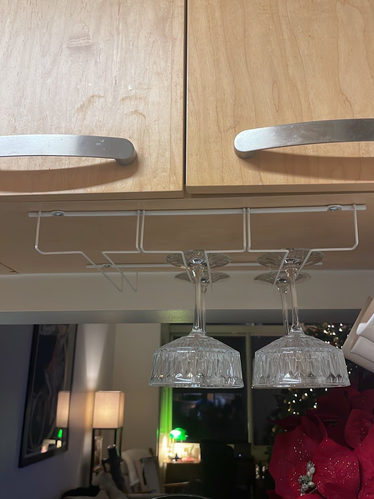 White Stem Glass Rack