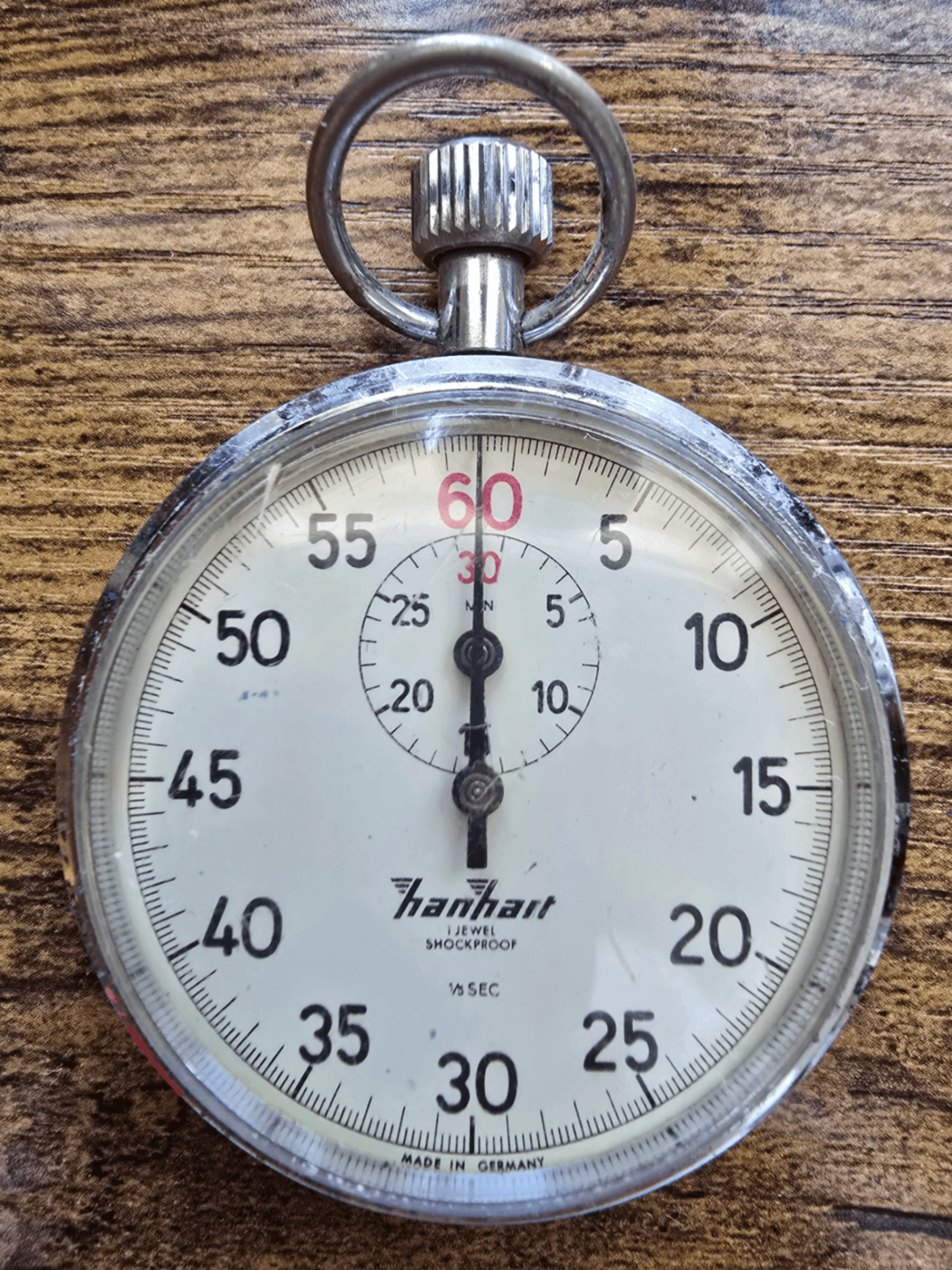 Hanhart Stopwatch Made in Germany 1/5 Sec - Thumbnail 5