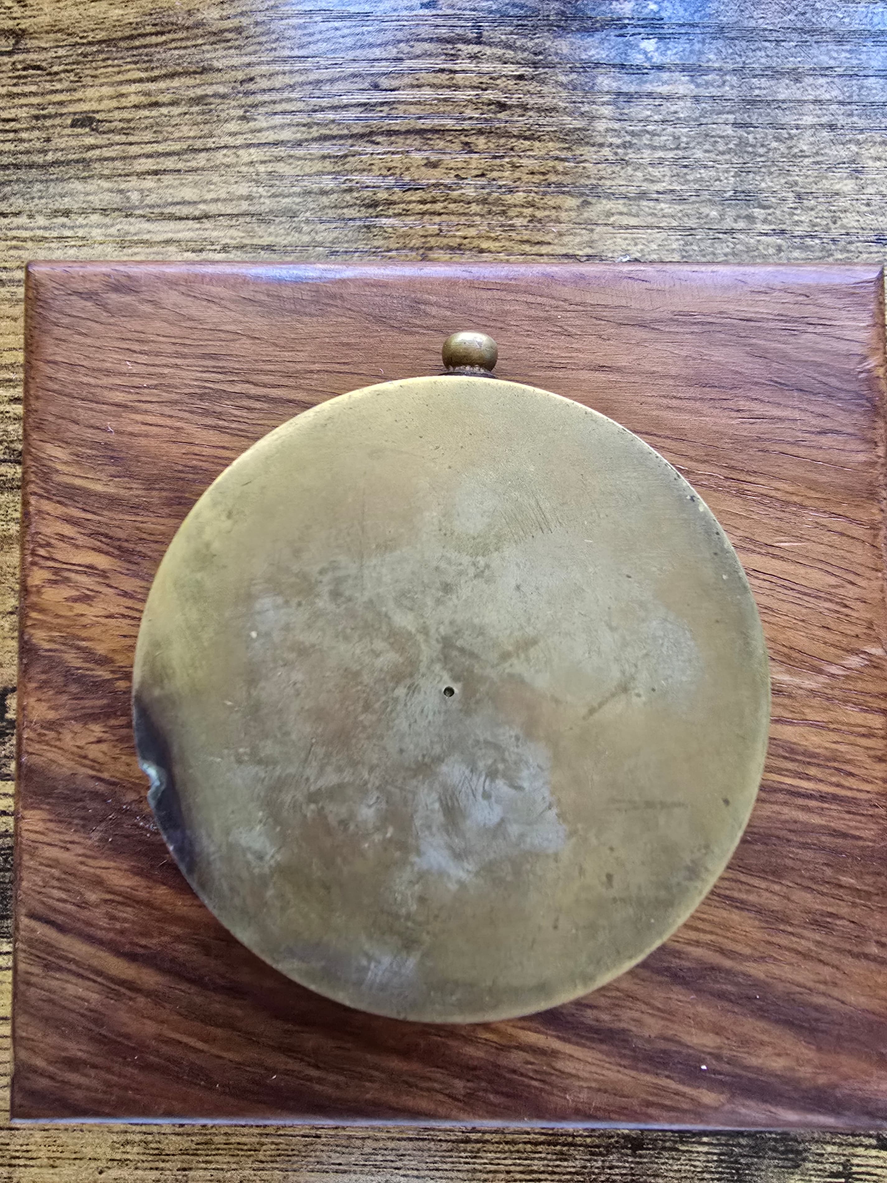 Vintage Brass Marine Compass With Wooden Case - Thumbnail 5