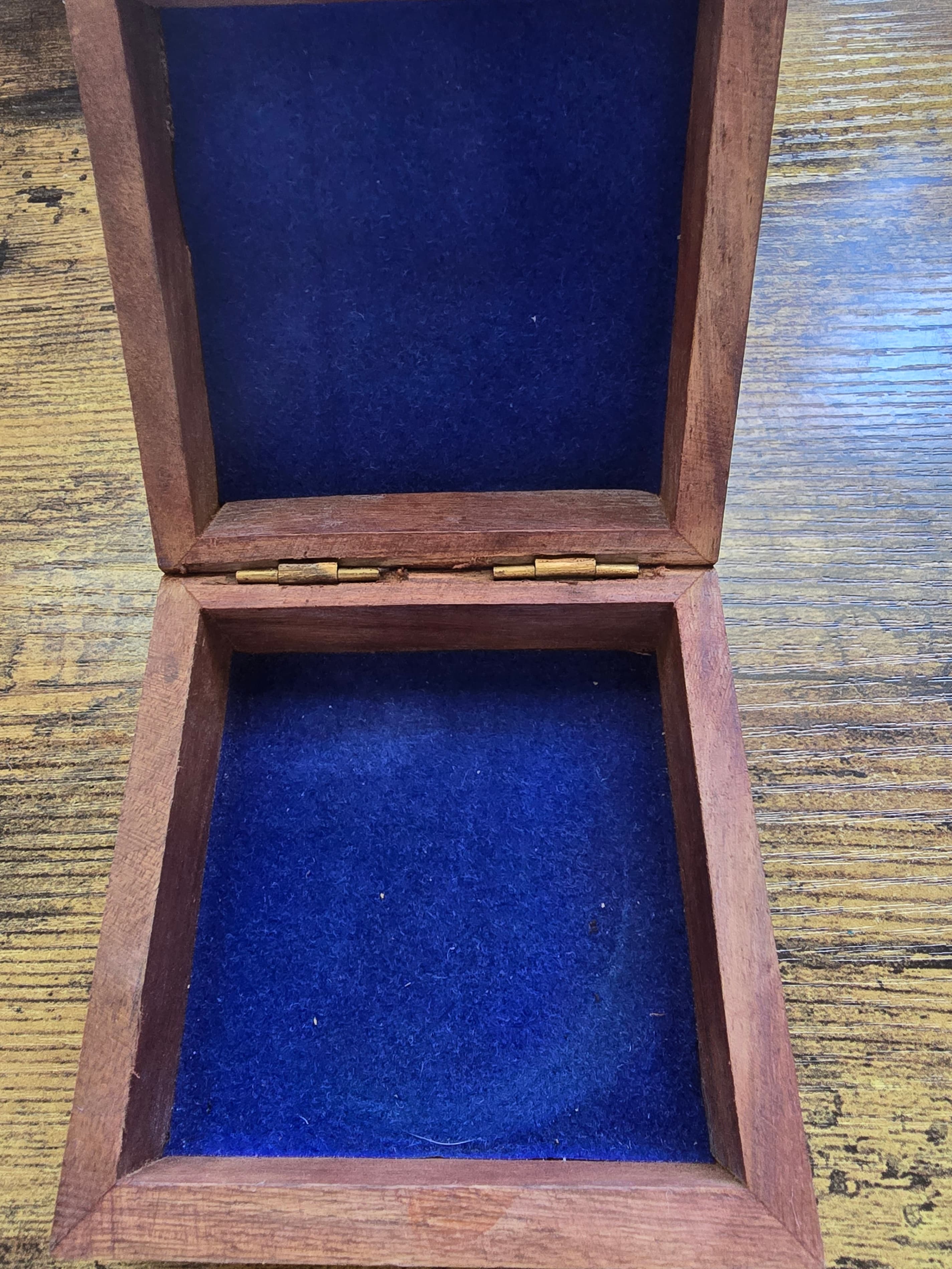 Vintage Brass Marine Compass With Wooden Case - Thumbnail 12