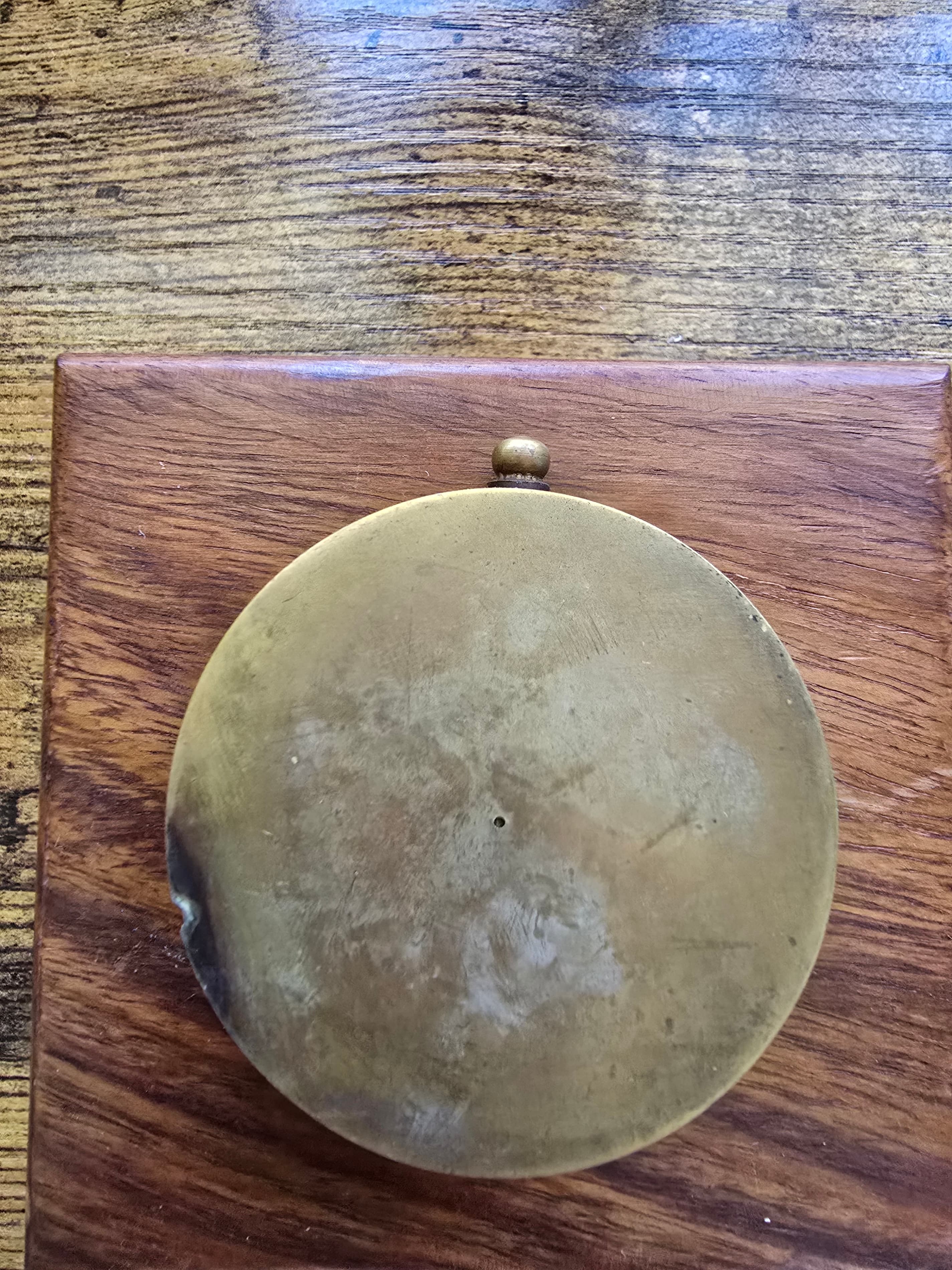 Vintage Brass Marine Compass With Wooden Case - Thumbnail 7