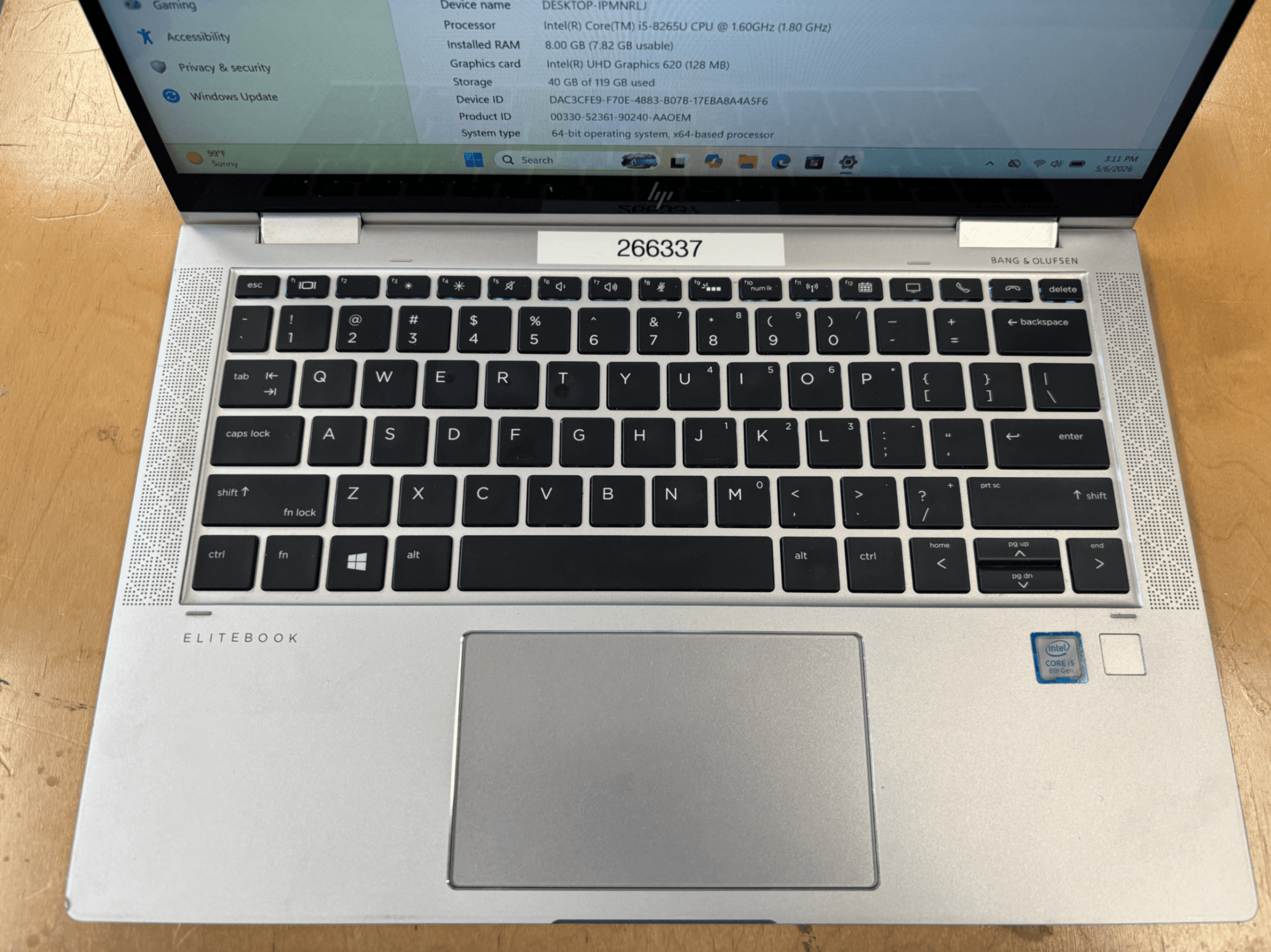 HP EliteBook x360 1030 G4 i5 8GB RAM 128GB SSD Laptop - Thumbnail 3