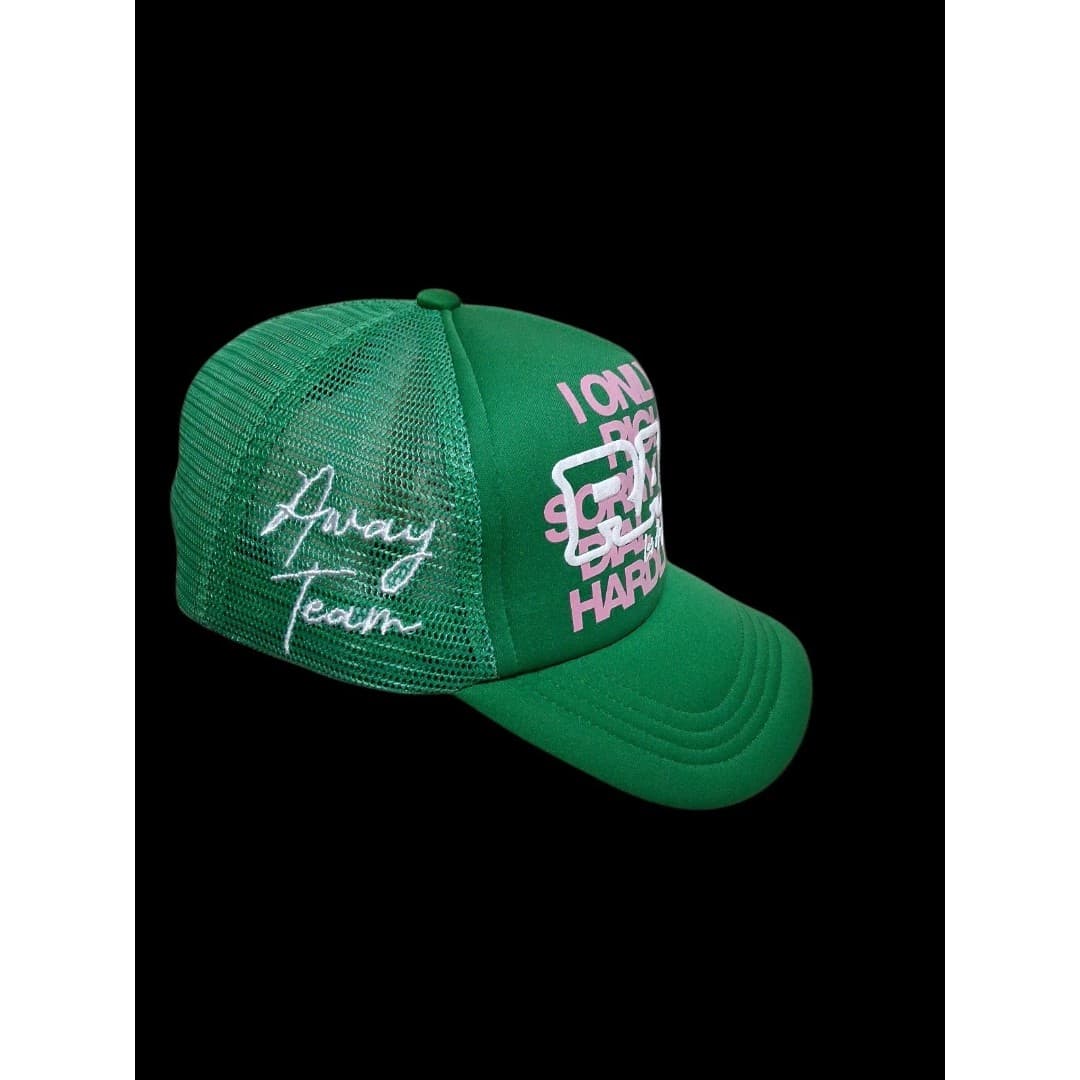 RAGS Trucker Snapback Hat Deadstock DROP001 Mesh Green Streetwear Rich & Going - Thumbnail 4