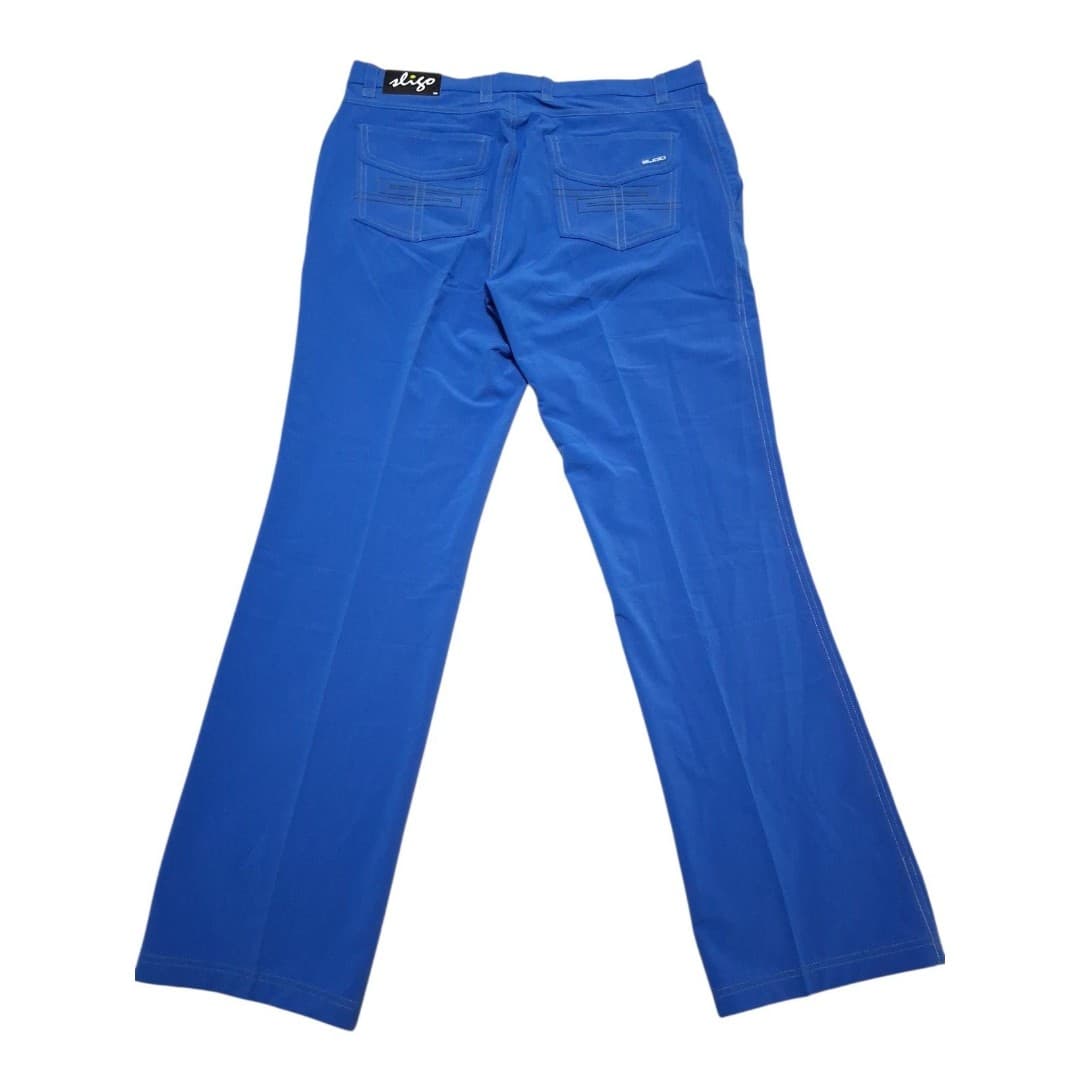 Sligo Preston Golf Pants Mens 36x32 Sonic Blue Stretch Performance NWT - Thumbnail 3