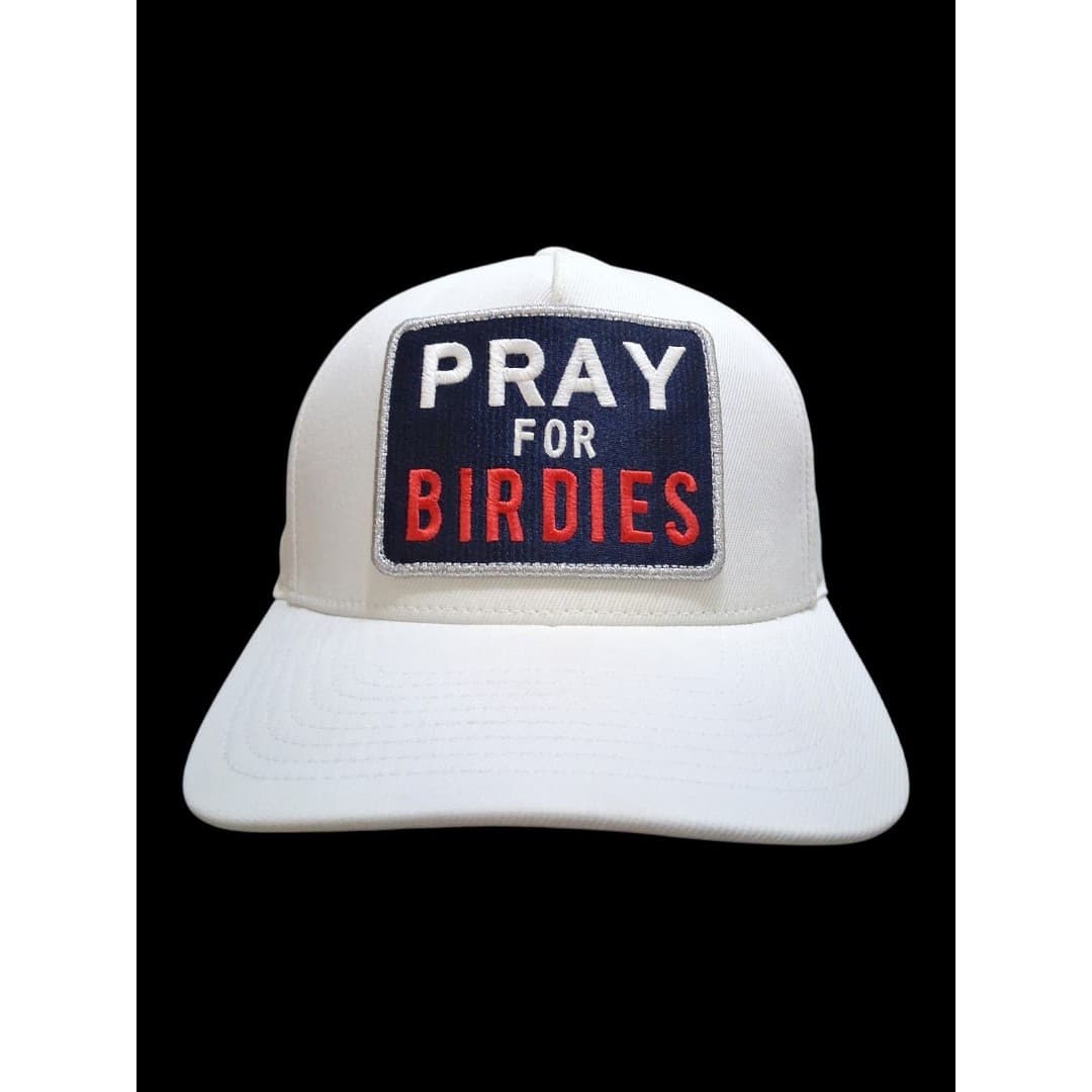 G/FORE Pray For Birdies Golf Hat White Snapback Patch Cap Adult - Image 1