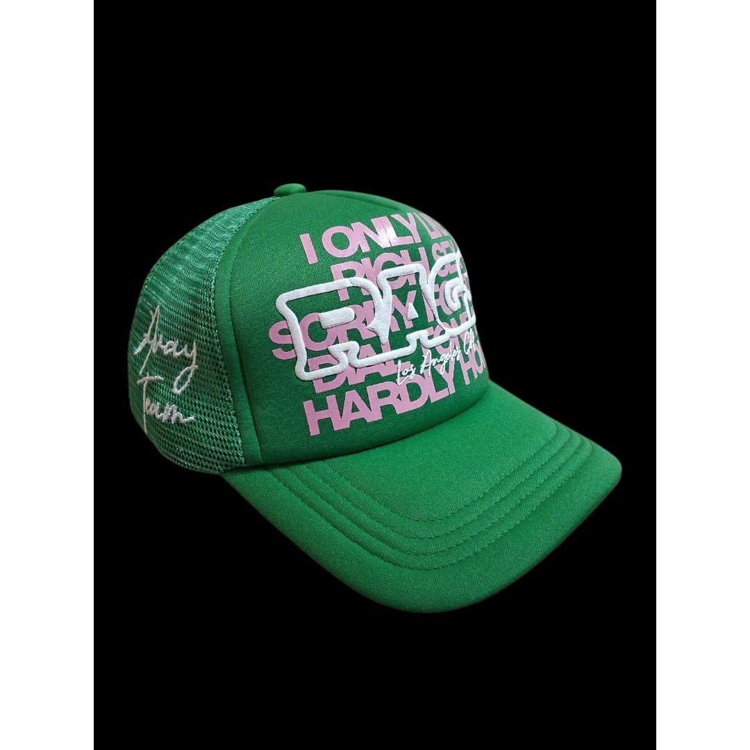 RAGS Trucker Snapback Hat Deadstock DROP001 Mesh Green Streetwear Rich & Going - Thumbnail 2