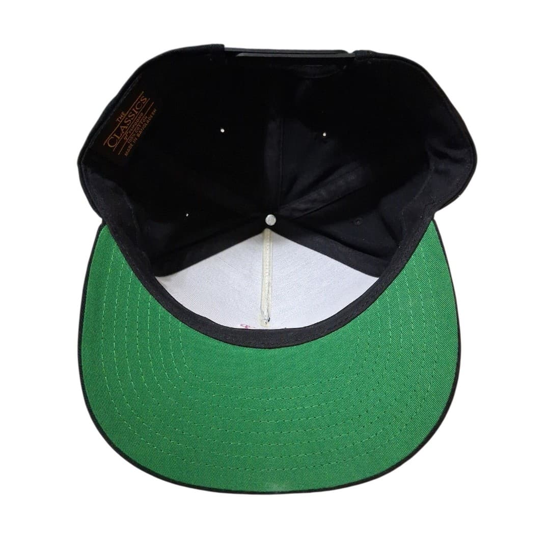 Pink Panda Snapback Hat Cap NWOT Mens Adjustable Embroidered Logo Black One Size - Thumbnail 4