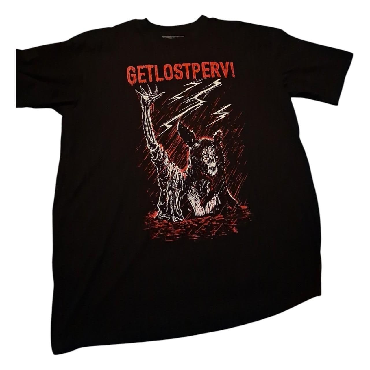 GETLOSTPerv! Goth Streetwear grunge T shirt Like New - Thumbnail 2
