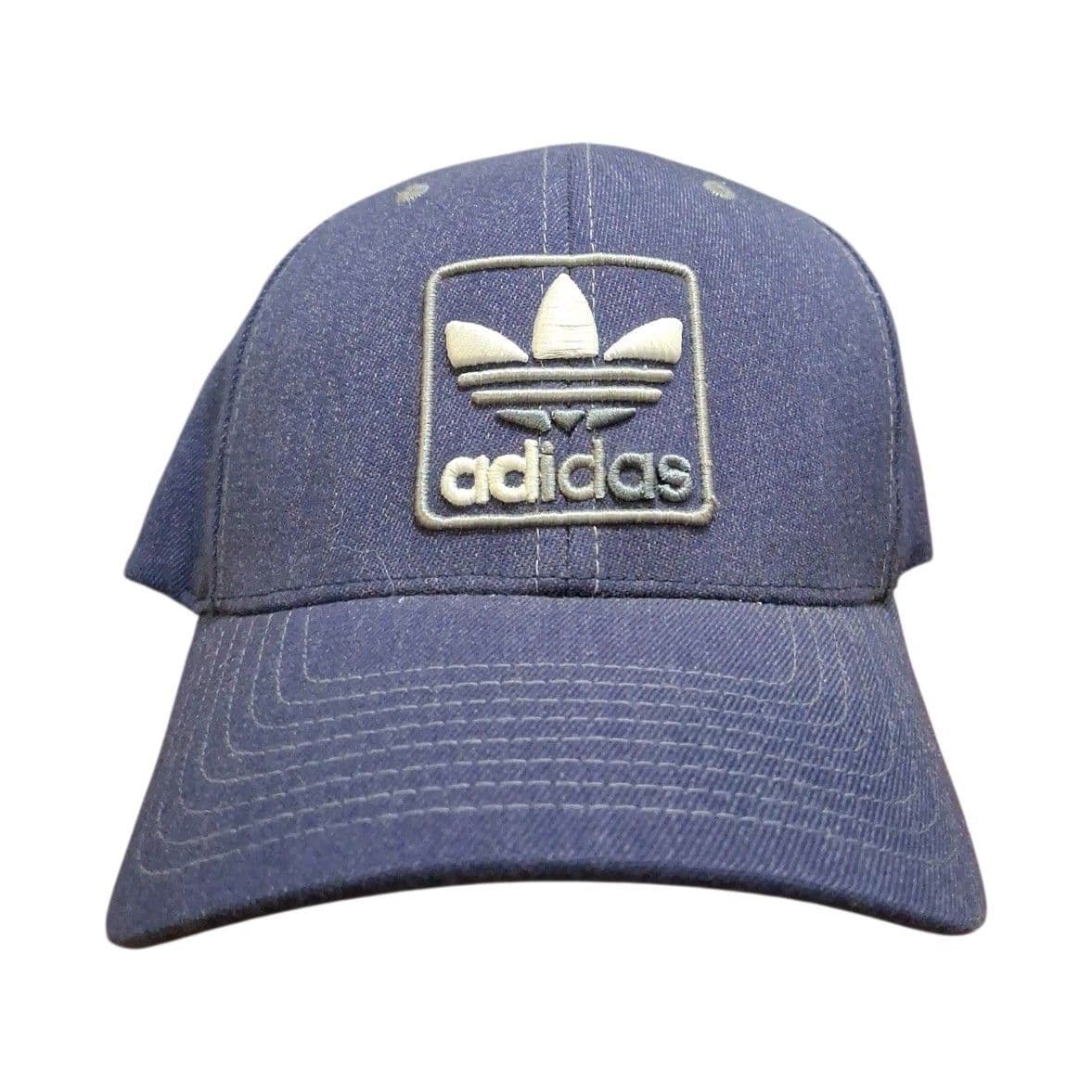 Adidas Originals Trefoil Flexfit Hat Blue Fitted Cap Adult S/M - Image 1