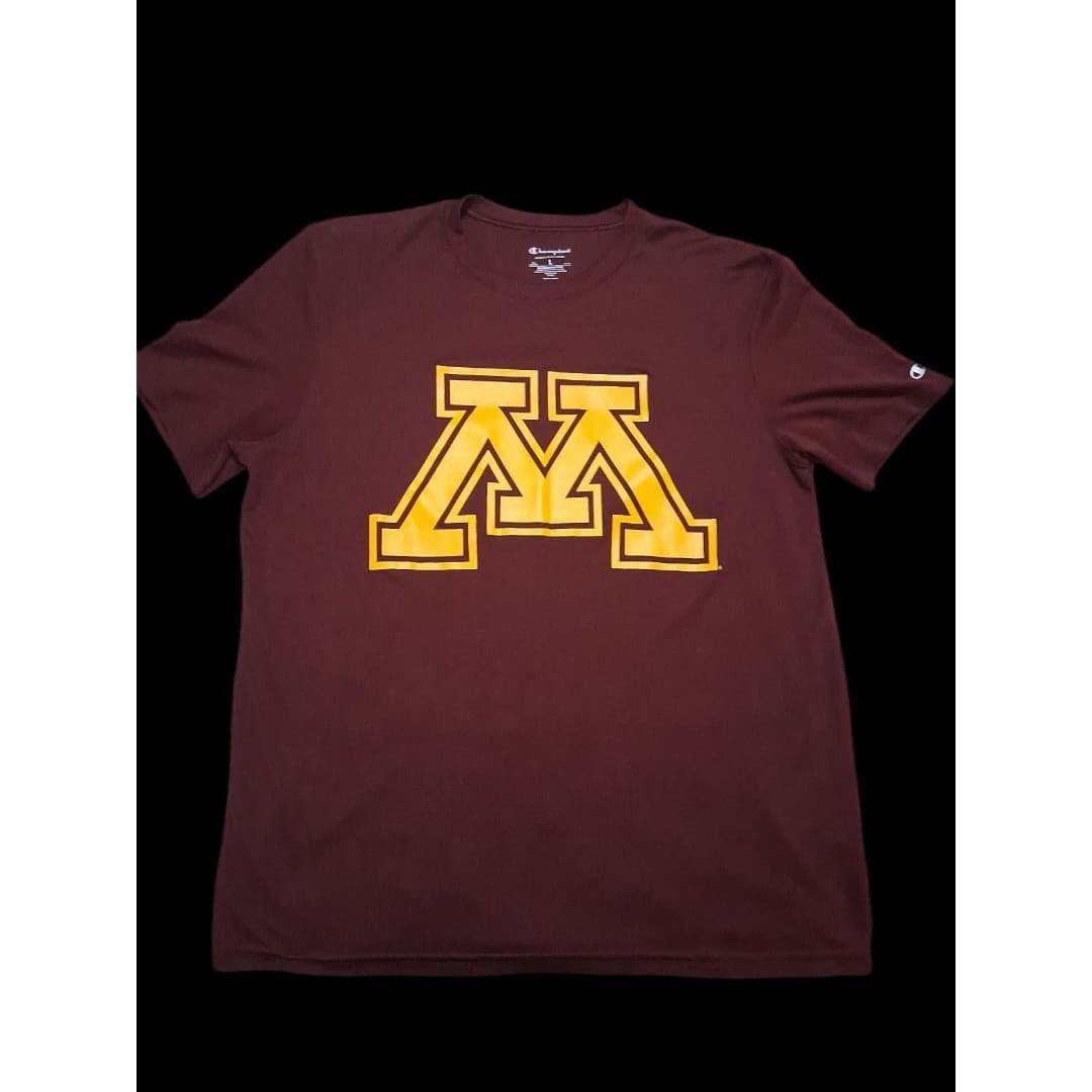 Minnesota Golphers Logo Champion T-Shirt Men's Large - Image 1