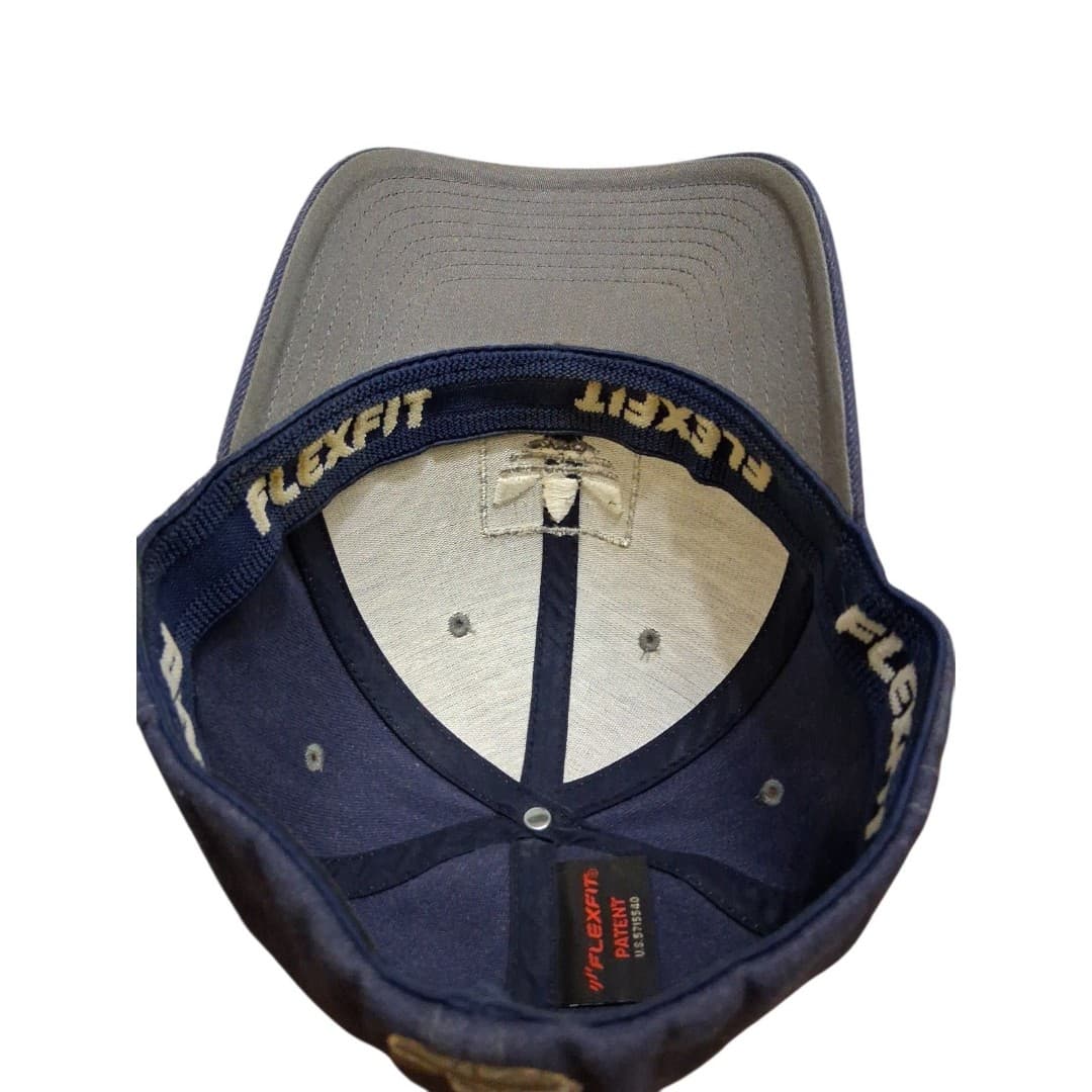 Adidas Originals Trefoil Flexfit Hat Blue Fitted Cap Adult S/M - Thumbnail 2